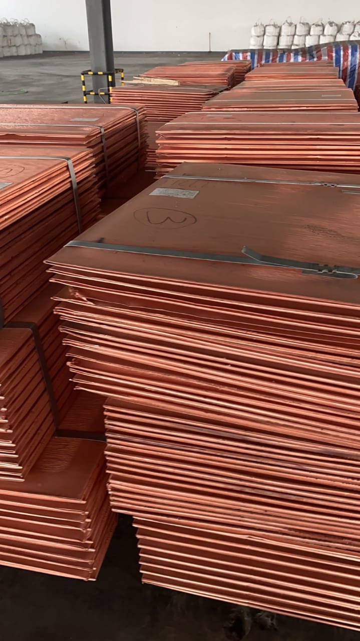 Copper Cathode - 99.99% purity precious metal